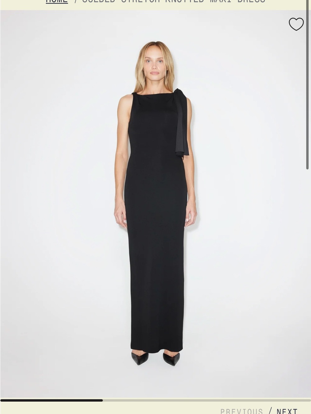 Khy SUEDED STRETCH KNOTTED MAXI DRESS